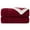 Deep Red, variant on Exclusivo Mezcla 50"x70" Sherpa Fleece Throw Blanket, Reversible Velvet Plush Blankets and Soft Throws for Couch, Sofa, Bed, Super Cozy Thick and Warm, Black