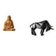 thumbnail image 1 of Figura de toro del Corazón de Jesús, estatua coleccionable, escultura moderna de resina, adorno para pasillo, dormitorio, oficina, escritorio,, 1 of 8