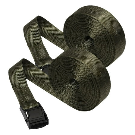 2 Rolls Nylon Tie Down Straps For Outdoor Ratchet Tie Down Strap Luggage Lashing Strap Portable Cargo Buckle Strap Cargo Tie Strap