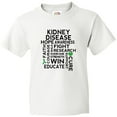 thumbnail image 3 of Inktastic Kidney Disease Awareness Walk Youth T-Shirt, 3 of 5