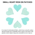 thumbnail image 4 of Uxcell Heart Shaped Iron on Patches Light Blue Embroidered Patches 15Pcs 2.8"x2.7", 4 of 6