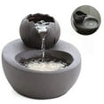 thumbnail image 2 of Fuente para beber para gatos, dispensador de agua silencioso y silencioso de cerámica, negro, 2 of 3
