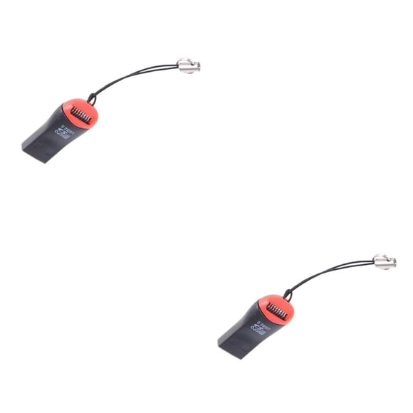 Sidaley Adaptadores de lector de tarjetas de memoria Mini Lanyard a adaptador USB 2.0 Reemplazo para tarjeta TF Type2 NO2