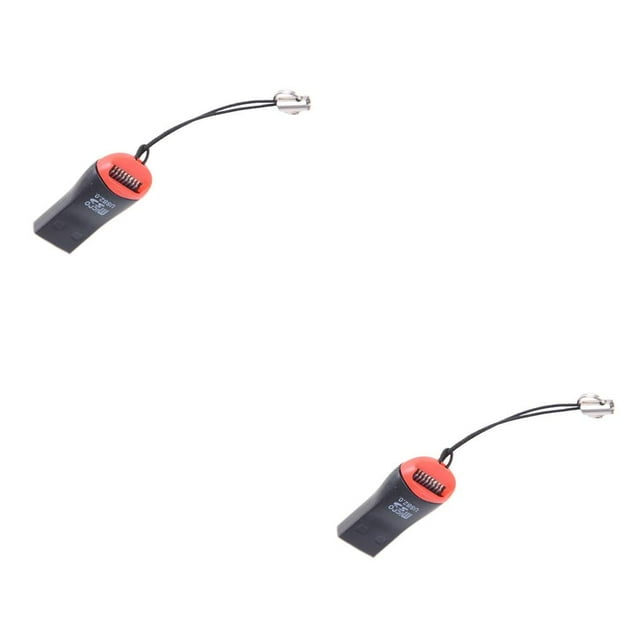 Sidaley Adaptadores de lector de tarjetas de memoria Mini Lanyard a adaptador USB 2.0 Reemplazo para tarjeta TF Type2 NO2
