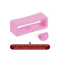 thumbnail image 4 of Uxcell 6pack Watch Strap Loop Fastener Rings 20mm Rubber Watch Holder Keeper Pink, 4 of 6