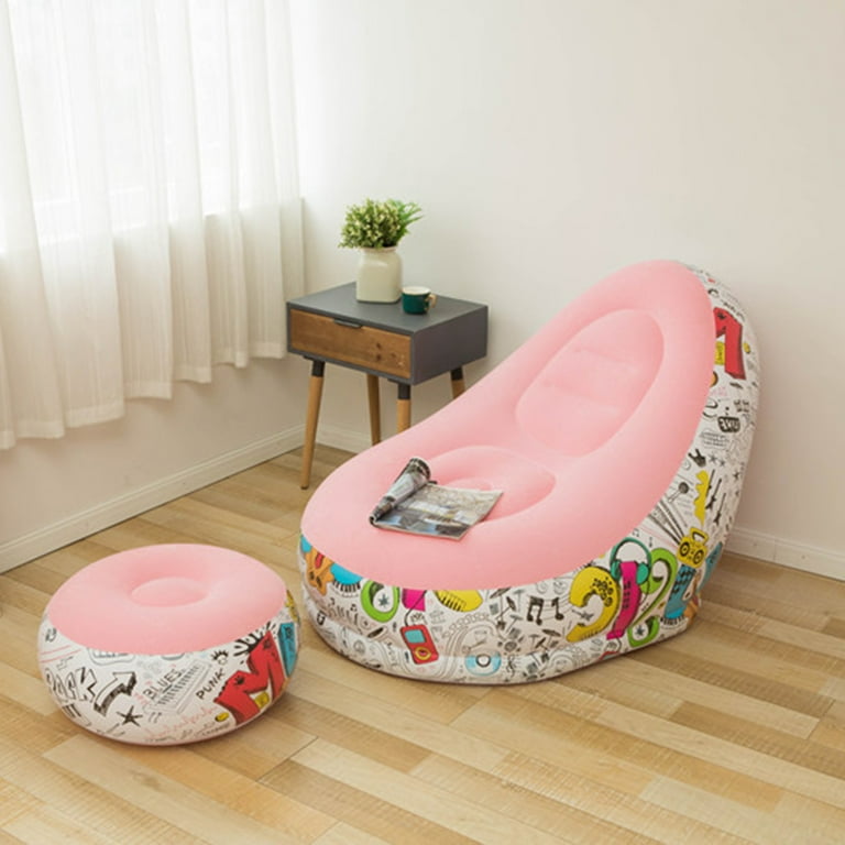 Cheers.US Inflatable Lounge Chair Sofa and Footstool Portable