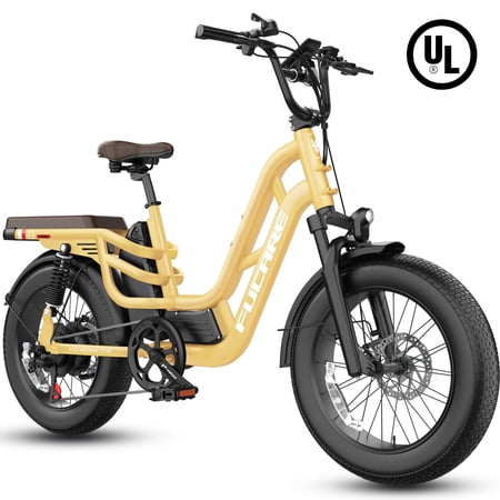 Fucare Libra 1200W Peak Electric Bike for Adults 32MPH 48V 20Ah (Rated 19.2AH) LG Battery EBike, Full Suspension 20"×4.0" Fat Tire 750w Electric Bicycles