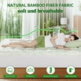 thumbnail image 6 of Shilucheng Cooling Bamboo Mattress Topper King, 900 GSM Extra Thick Pillow Top Mattress Pad, Down Alternative Mattress Cover, 8-21" Deep Pocket, White, 6 of 9