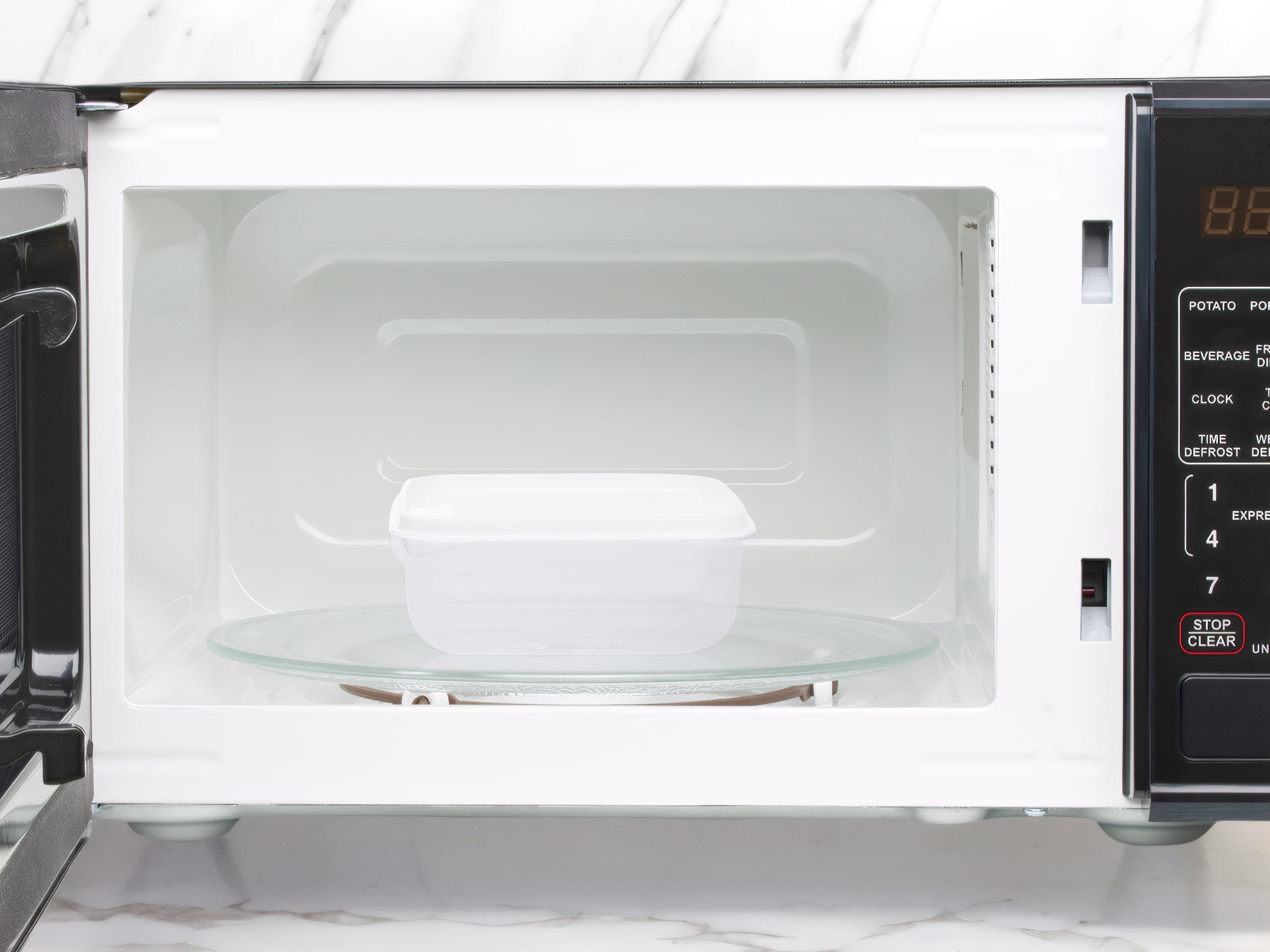 Unique Bargains 10 Packs Meal Prep Food Containers 5.3*5.3*2.1 in White