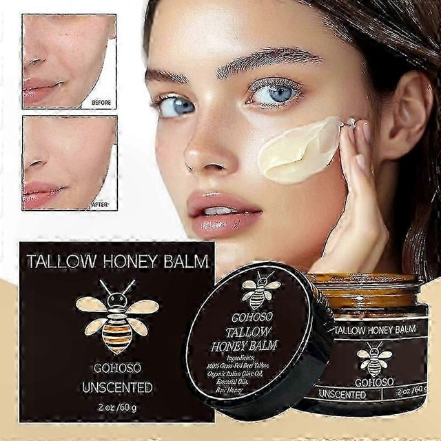 Natural Face & Body Moisturizer, 60g Anti-Aging Cream with Honey Balm Qualities, Rich in Skin-Nourishing Ingredients for All Skin Types