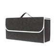 thumbnail image 2 of Uuiauoio 1pc Car Trunk Organizer Large Capacity Collapsible Storage Case for Auto Felt Material Practical Trunk Storage Holder for Car and Home Use, 2 of 7