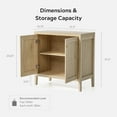 thumbnail image 7 of EYYTHUNG Sideboard Buffet Cabinet Set of 3 with Adjustable Shelves, Farmhouse Credenza Versatile Storage Cabinet for Accent Furniture, Light Oak, 7 of 7