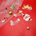 thumbnail image 3 of 6PCS Christmas Cake Topper Lovely Decorative Cupcake Topper Cake Topper Banner, 3 of 9