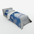 thumbnail image 3 of Ambesonne Winter Bedding Set 4 Pcs, Snowboarder Mountaintop, Queen, Blue White, 3 of 3