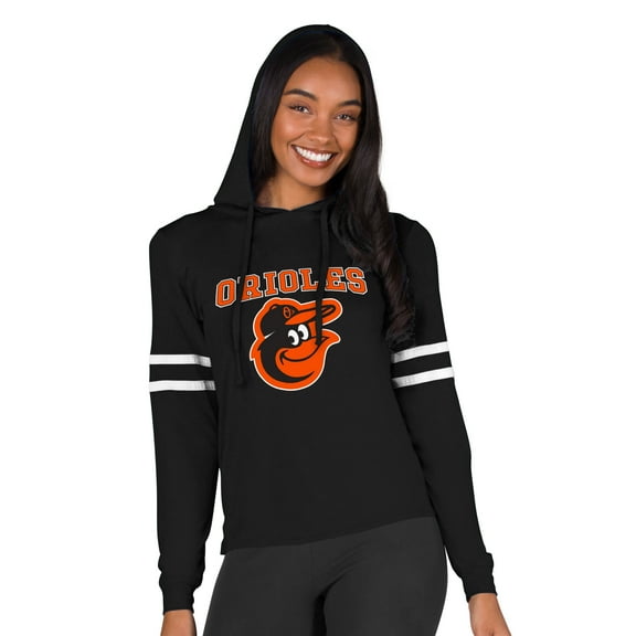 Women's Concepts Sport  Black Baltimore Orioles Marathon Lightweight Lounge Pullover Hoodie