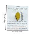 room decor Autumn Leaves Pocket Hug Keepsake Gift Keepsake Card