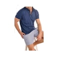 thumbnail image 1 of Boto Fitted Slub Cotton Polo in Indigo Blue 51502-Indigo Blue Blue / Medium, 1 of 1