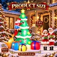 thumbnail image 2 of PayUSD 7FT Christmas Inflatables Decoration Outdoor LED Lights Santa Claus Being Chased Up the Tree Blow Up Xmas Decor Lawn Yard Patio Garden Christmas Decor Indoor Festive Holiday Spirit, 2 of 14