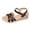 A-Black312, variant on Womens Espadrille Wedge Boho Style Open Toe Ankle Buckle Platform Floral Lace Espadrille Wedge Summer Beach Resort Sandals