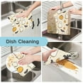 thumbnail image 2 of Yayeee 6 Pack Kitchen Dish Cloths for Washing Dishes Soft Absorbent Microfiber Towels, Halloween Cute Ghosts, 2 of 9