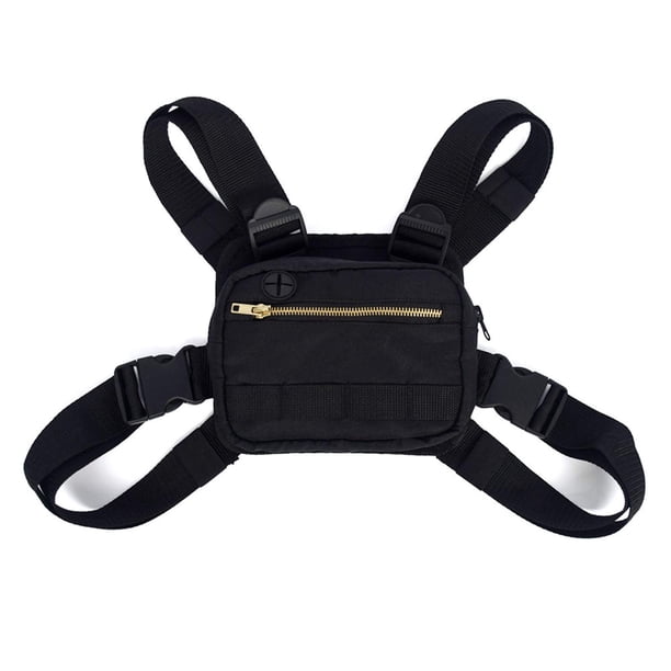 Bolsa de pecho táctica, bolsa de equipo de pecho de utilidad ajustable, bolsa de aparejo de pecho, chaleco diario ligero, bolsa de hombro