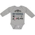 thumbnail image 3 of Inktastic My Nonna Loves Me Girls Girls Long Sleeve Baby Bodysuit, 3 of 5