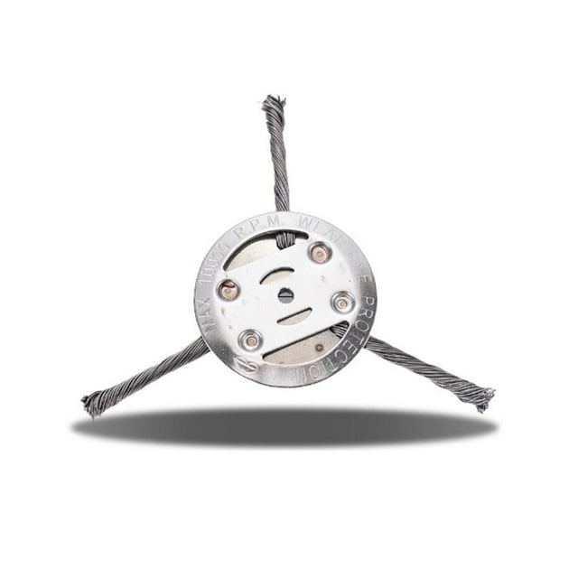 Steel Wire Grass Trimmer Head – 6in String Trimmer Replacement Head, Universal Wire Weed Trimmer Head Weed Remover Tool, Weed Eater Attachment, Brush Cutter Trimmer Blade for Lawn Mower Tray