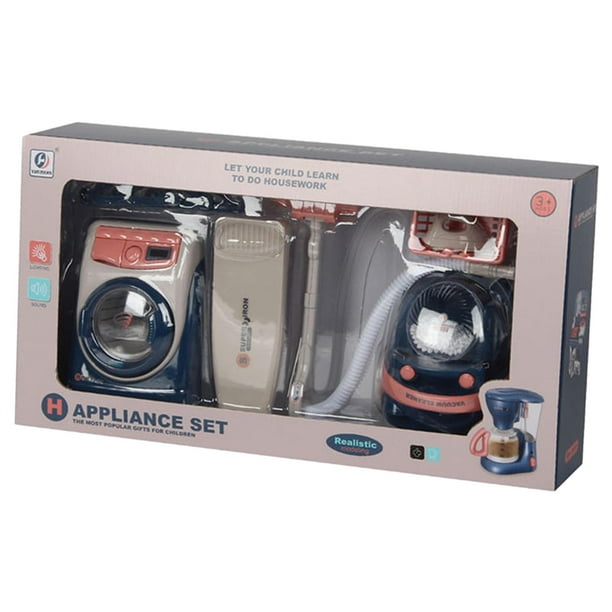Electrodomésticos de cocina, juguetes de cocina de imitación, borde liso, juego de accesorios de cocina para niños, regalo para niños de 4 a 8 años Estilo F