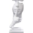 thumbnail image 2 of Silence is Gold Thinker estatua hogar moderno resina esculturas objetos decorativos, 2 of 3