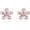 Rose Gold, variant on Solid 925 Sterling Silver plated Daisy Stud Earrings Flower for Women Tiny Flower Stud Earrings Spring