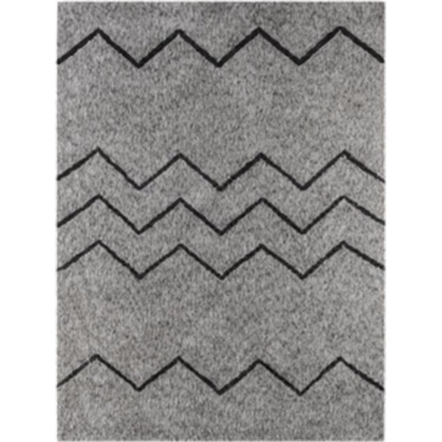 Amer Rugs BRY540305 3 x 5 Po Shag Design Collection Bryant Huître - Gris