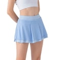 thumbnail image 1 of Gibobby Falda Shorts Mujer Mujeres Custom Soild Custom Leggings de talle Running Pilates Workout Soft Yoga Faldas Pantalones cortos(Aqua, L), 1 of 5