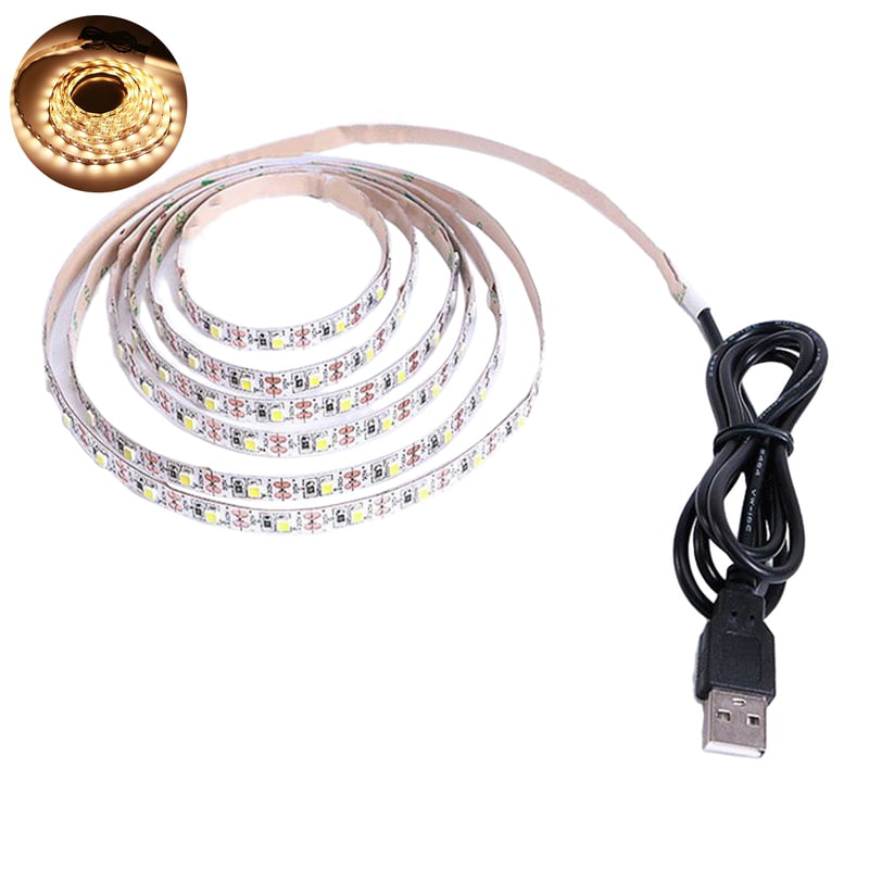 Flexible Light Waterproof Adhesive High Brightness Low-Power Consumption Flicker Free Indoor Warm White Rope Light LED Strip Lamp Party Supplies - Walmart.com