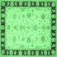 thumbnail image 1 of Ahgly Company Indoor Square Persian Emerald Green Traditional Area Rugs, 5' Square, 1 of 4