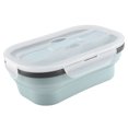 thumbnail image 1 of Fdit Food Grade Silicone Foldable Lunch Box Portable Rectangle Food Storage Container, Food Container, Folding Lunch Box, 1 of 7