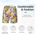 thumbnail image 6 of Picia Butterflies2 pattern Mens Swim Trunks with Compression Liner Stretch Beach Shorts Quick Dry with Zipper Pockets No-Chafing Board Shorts-Medium, 6 of 9