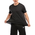 thumbnail image 2 of FUTATA Men's Shirt Short Sleeve Summer Casual Tee Fashion Crewneck T-Shirt For Sports Workout Athletic Running Gym Quick Dry Top-1 Pack, 2 of 6