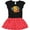 Black & Red with Polka Dots, variant on Inktastic Number Five Race Car Girls Toddler Dress