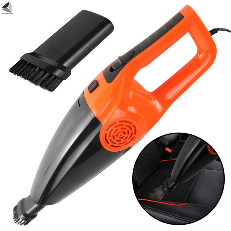 Handheld Car Vacuum Cleaner Duster Wet&Dry Suction with Bag As Picture in Black