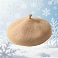 thumbnail image 5 of BFHHYA French Beret Hat for Kids Boys Girls Elegent Classic Fashion Warm Beanie Cap Beret for Party Romantic Themed Fancy Dress 2-4 Years, 5 of 6