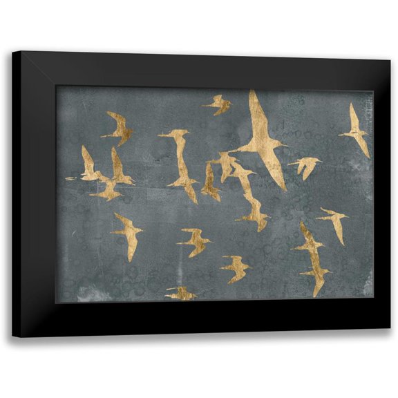 Goldberger, Jennifer 14x11 Black Modern Framed Museum Art Print Titled - Silhouettes in Flight IV