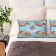 thumbnail image 2 of Bingfone Turtles And Corals Satin Pillowcase for Hair - Standard Size with Zipper Silky & Soft Pillow Covers,20x30 Inches, 2 of 6