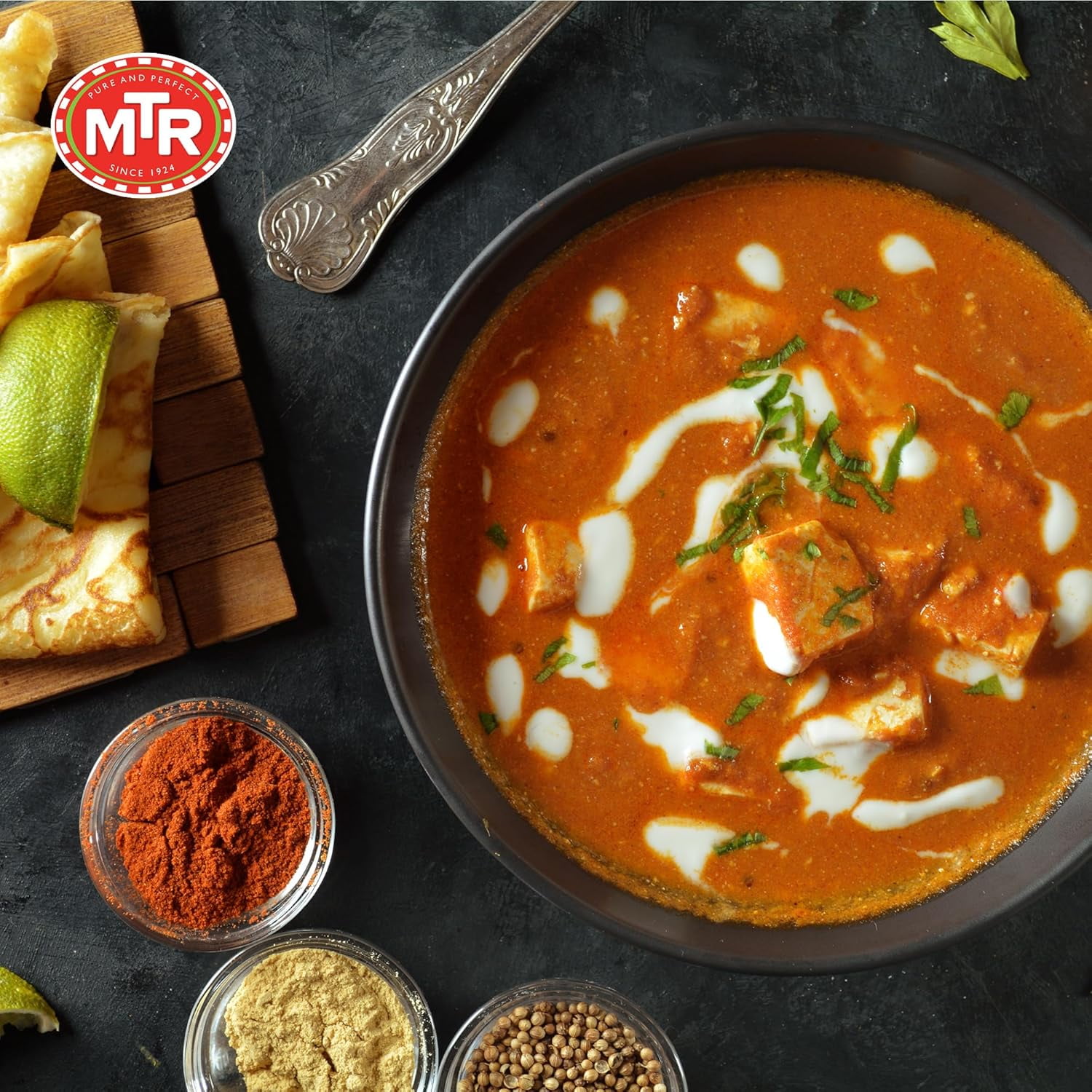 MTR Paneer Makhani - Cottage Cheese in Spiced Tomato Puree - Tasty Indian Meal with No Added Preservatives - A Quick Meal Suitable for Vegetarians, Ready in Minutes! (300g, Pack of 6)