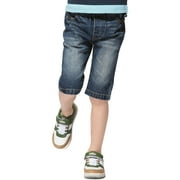 Leo&Lily boys Kids Elastic Waist Regular Fit Stretch Denim Shorts JeanS