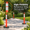 Traffic Riser Cone 6 Pack 48 Inch Traffic Delineator Cones, Tall Safety Cones for Parking ...