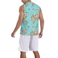 thumbnail image 5 of Rocae World Travel Line Icons Map for Men's Basketball Jersey Lightweight and Breathable Athletic Tank Top,Quick-Drying Sports Jersey Large, 5 of 9