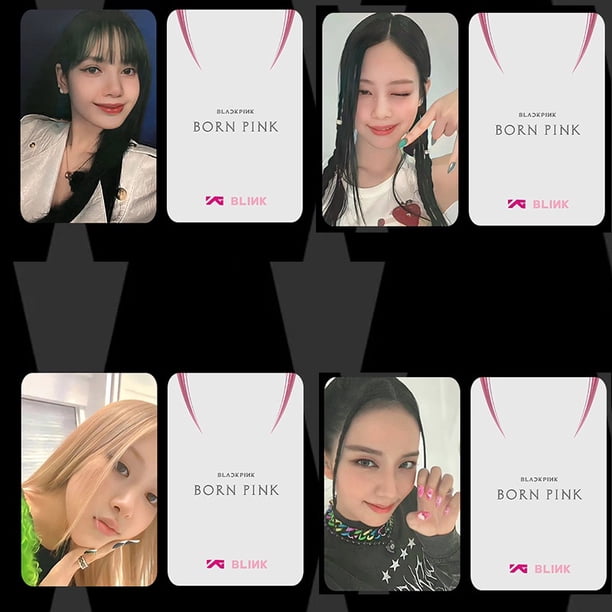 BlackPink Nuevo Álbum Nacido Rosa Vuelve A Apagar Y Jugar Tarjeta Con El Mismo Estilo De Colección Foto card powder i Gao Jiahui unisex