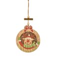 thumbnail image 3 of RV Nueve colgantes decorativos de Navidad Lista de Navidad Ancianos Muñeco de nieve Elk Hollow Test 10 * 8.5cm Rojo Verde, 3 of 4