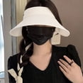 thumbnail image 4 of Lroveb Sun Visors for Women Outdoor Hat Solid Color Cool Casual Elegant Adjustable Baseball Cap, 4 of 5
