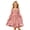 #A02-Pink, variant on Abcomgle Long Sleeve Dress girls 7-8 Pleated Smocked Lantern Sleeve Sundress Casual Square Neck A-Line Dresses Cute Flowy Tiered Beach Midi Dress